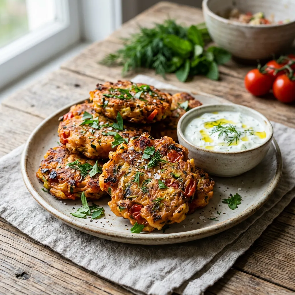Greek Tomato Fritters (Domatokeftethes)