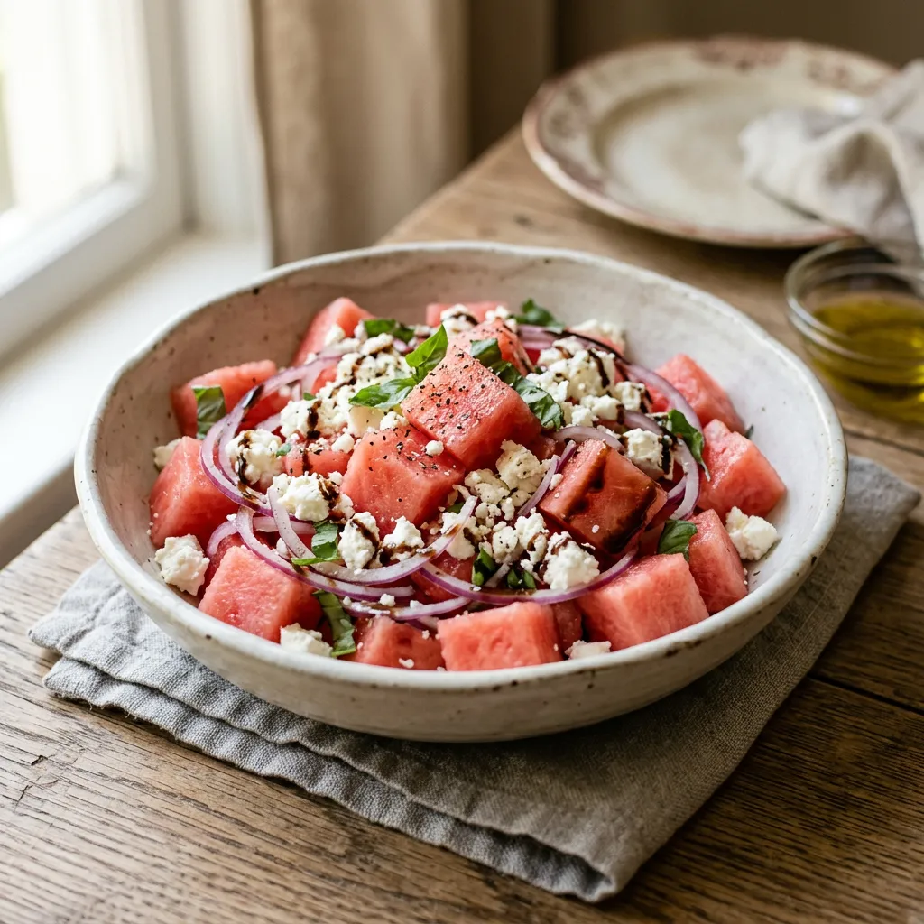 Greek Watermelon and Feta Salad