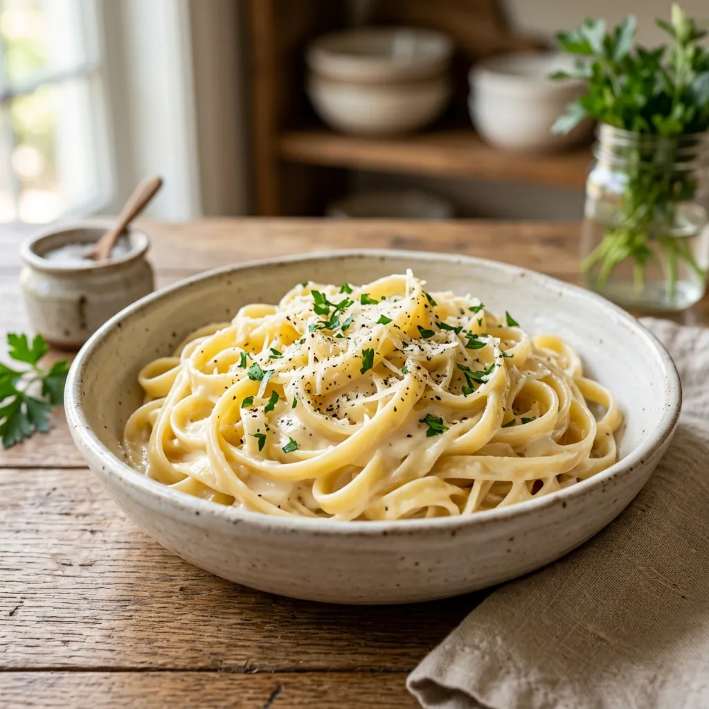 Greek Yogurt Pasta Sauce With Fettuccine Recipe