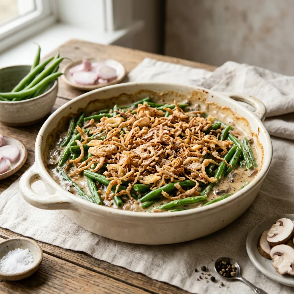 Green Bean Casserole (Without Soup) Recipe