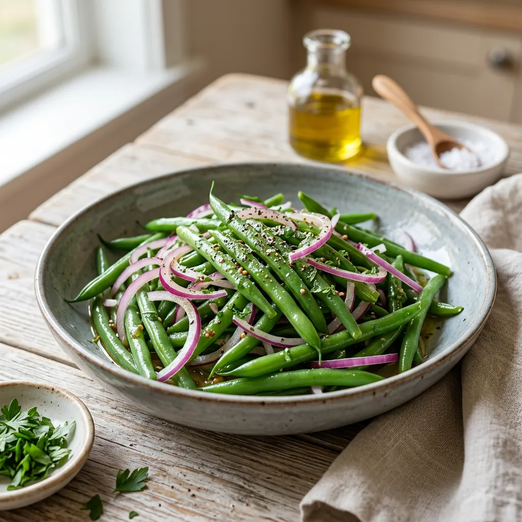 Green Bean Red Onion Salad