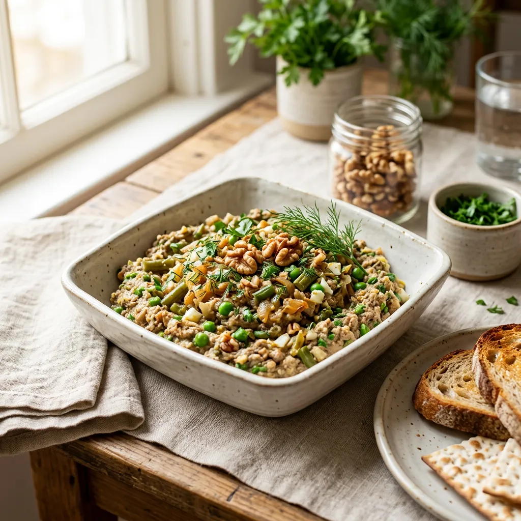 Green Bean Walnut Vegetarian Chopped Liver Recipe