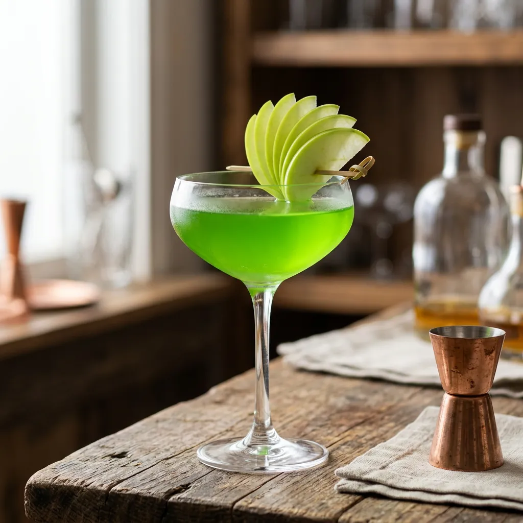 Green Dublin Apple Cocktail