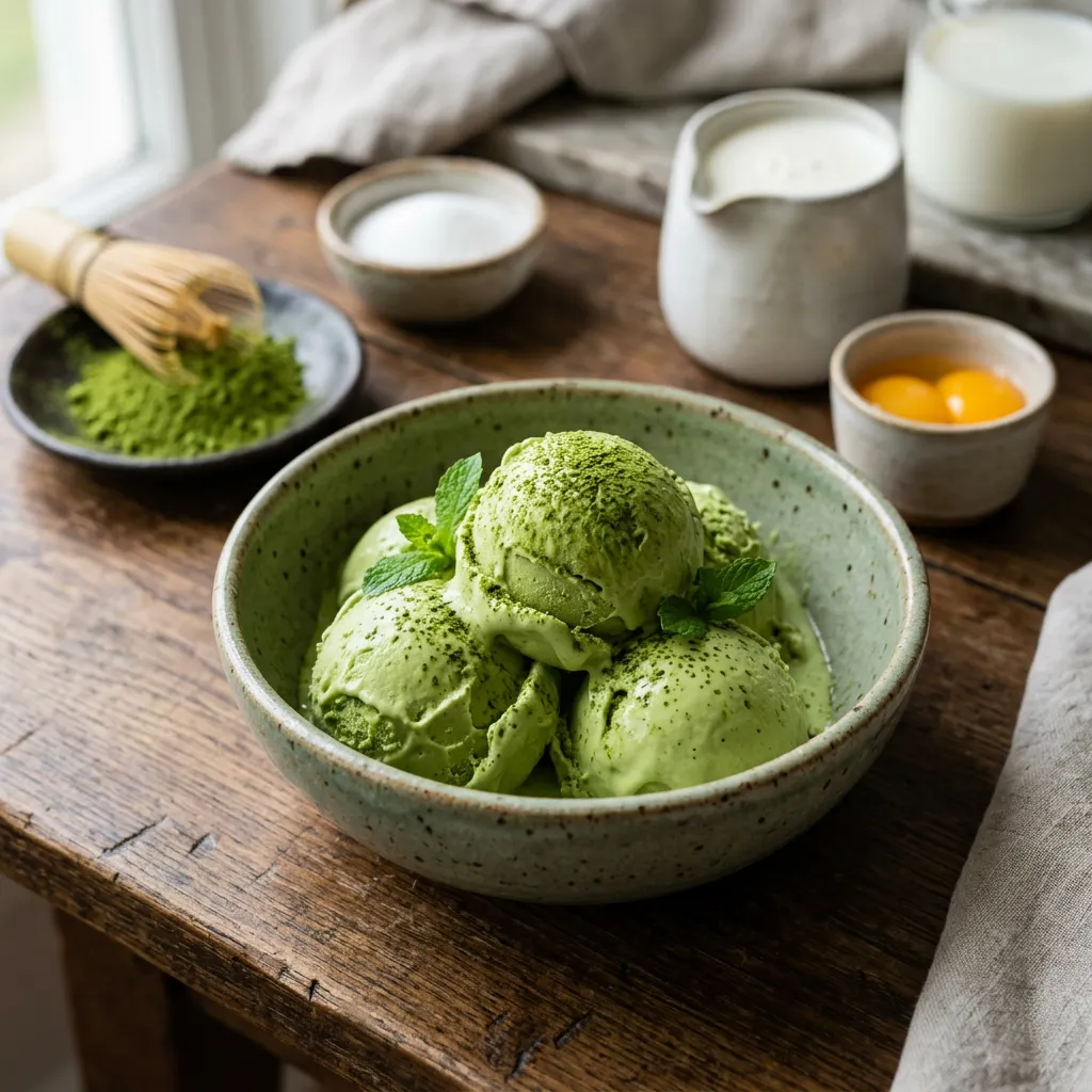 Green Tea (Matcha) Ice Cream Recipe