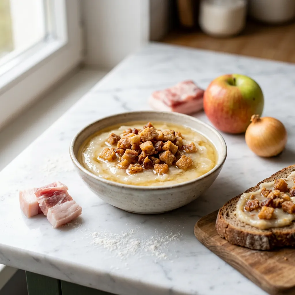 Griebenschmalz: Make German Pork Schmalz With Cracklings