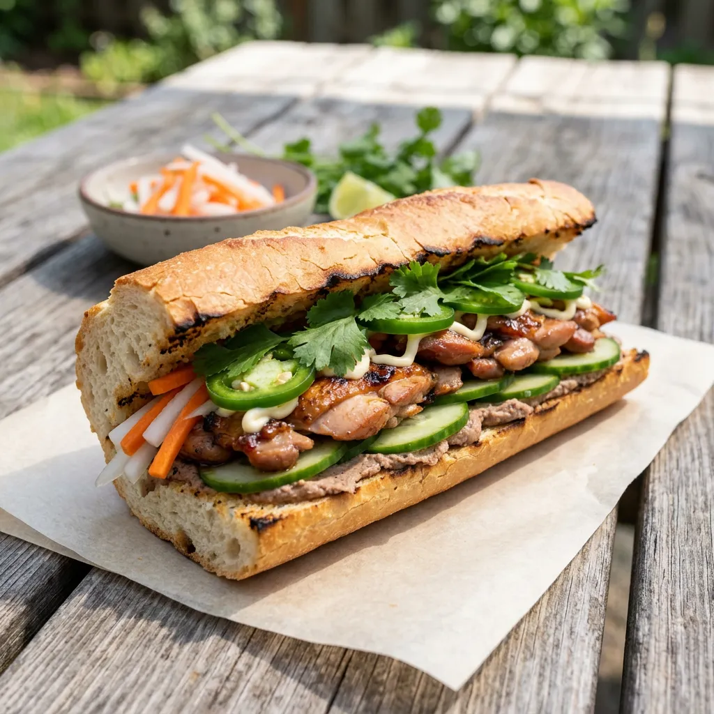 Grilled Chicken Banh Mi Recipe