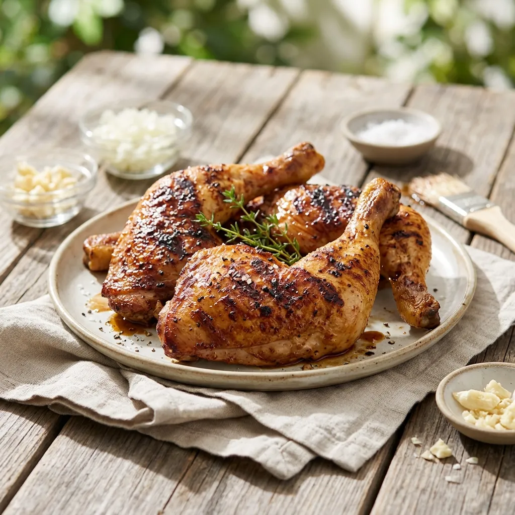 Grilled Chicken Leg Quarters