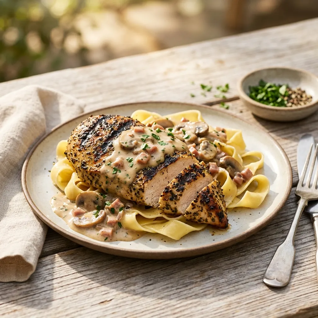 Grilled Chicken Marsala