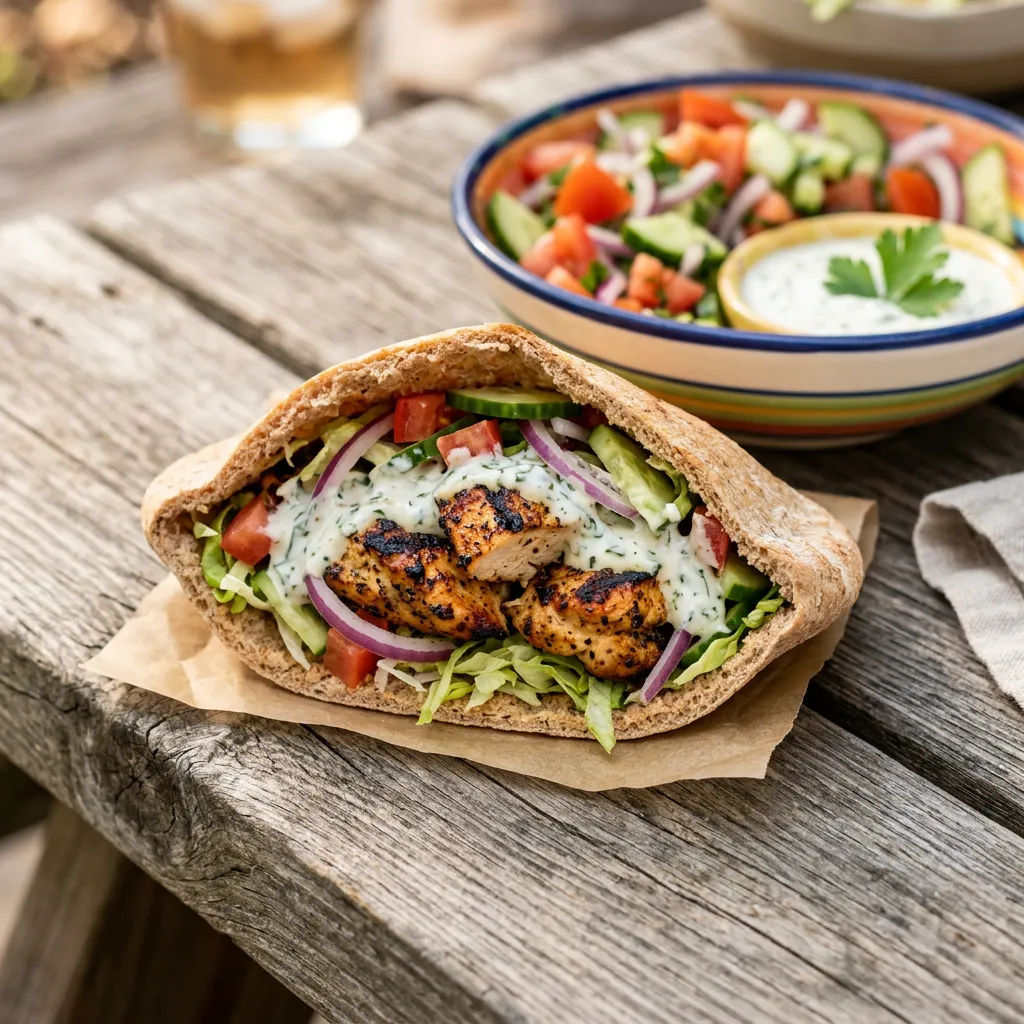 Grilled Chicken Pita Sandwich