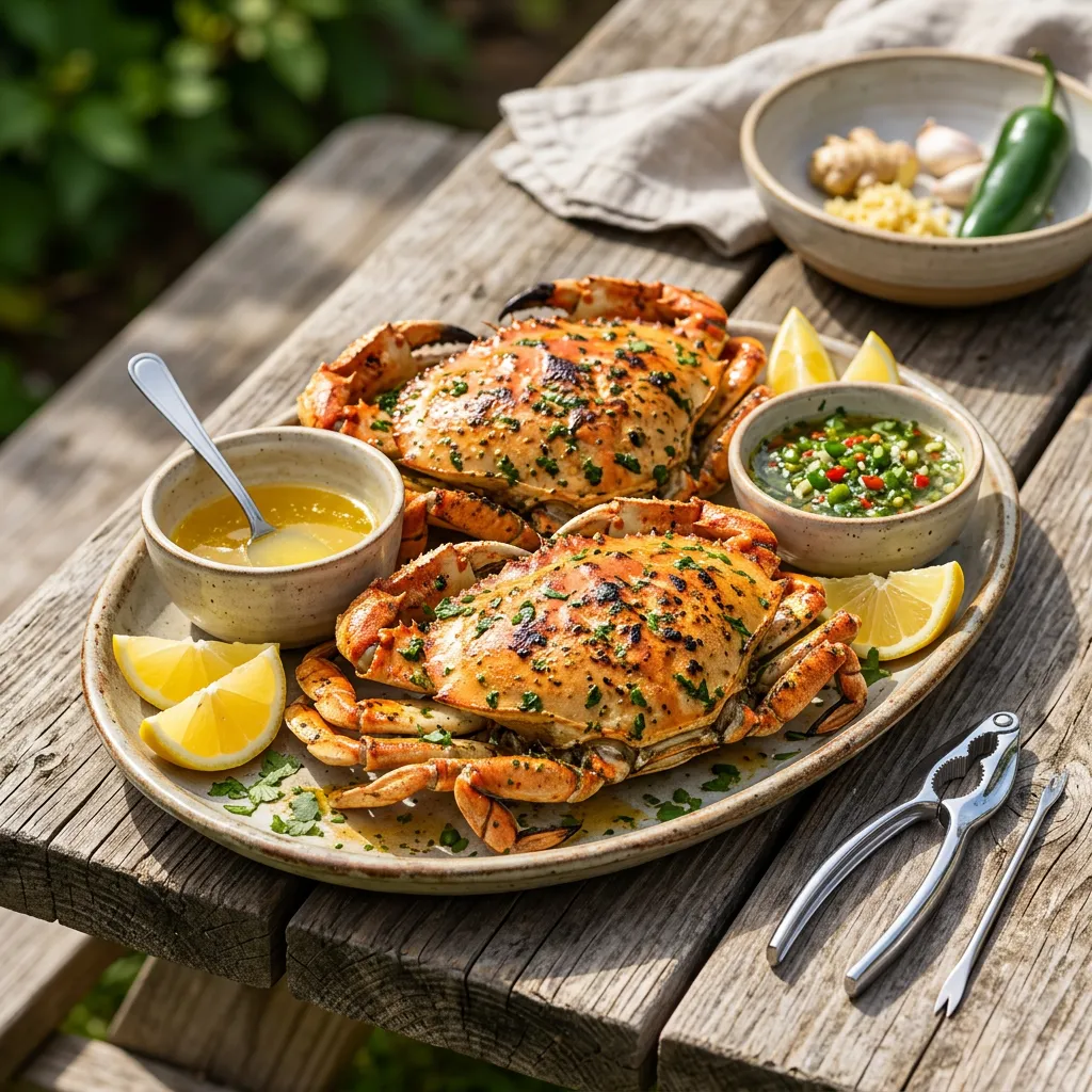 Grilled Dungeness Crab