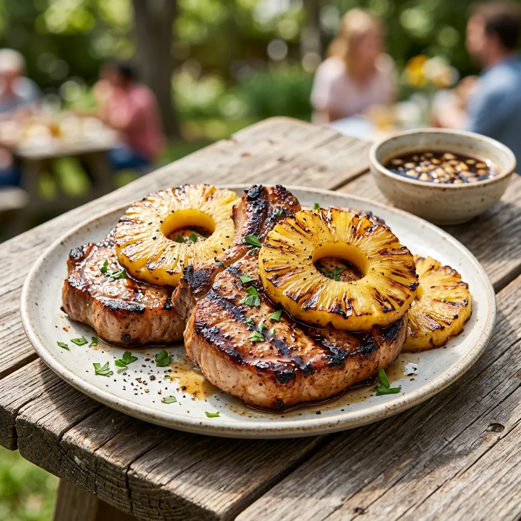 Grilled Hawaiian Pork Chops
