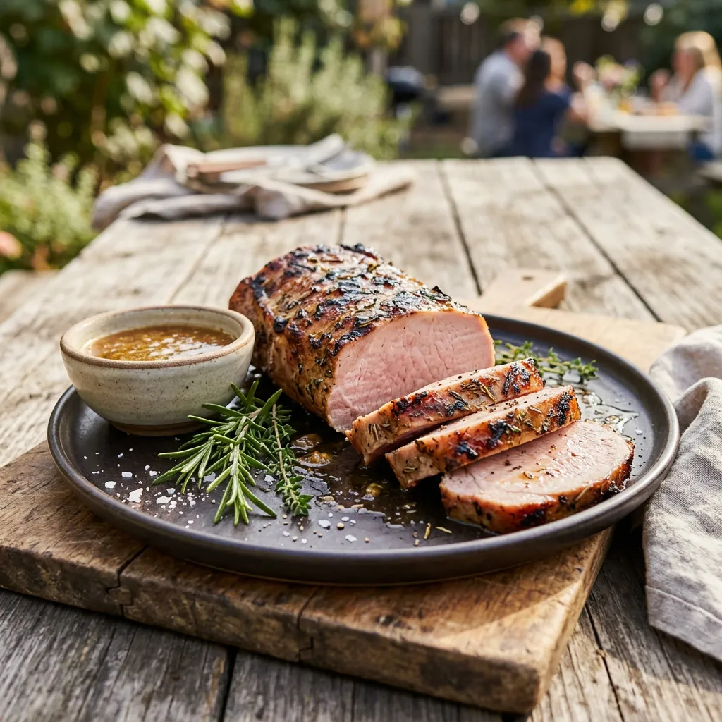 Grilled Herb and Honey Pork Loin