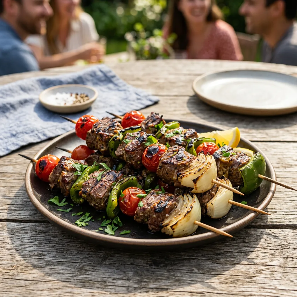 Grilled Lamb Shashlik Kebabs