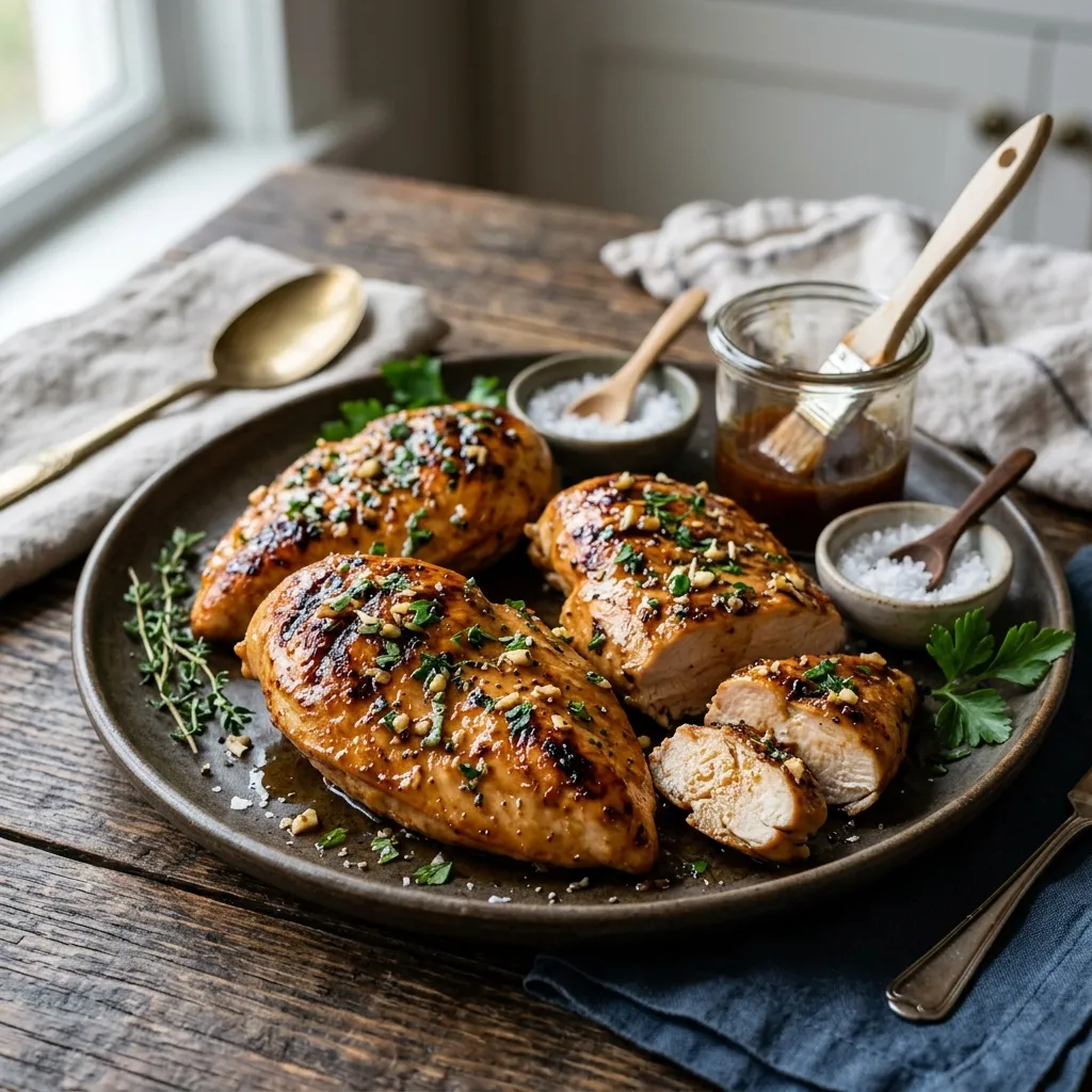 Grilled Maple-Bourbon Chicken