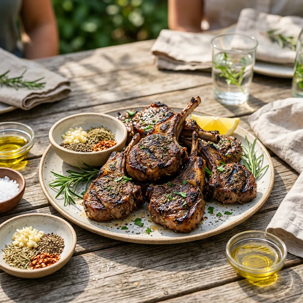 Grilled Mediterranean-Spiced Lamb Chops