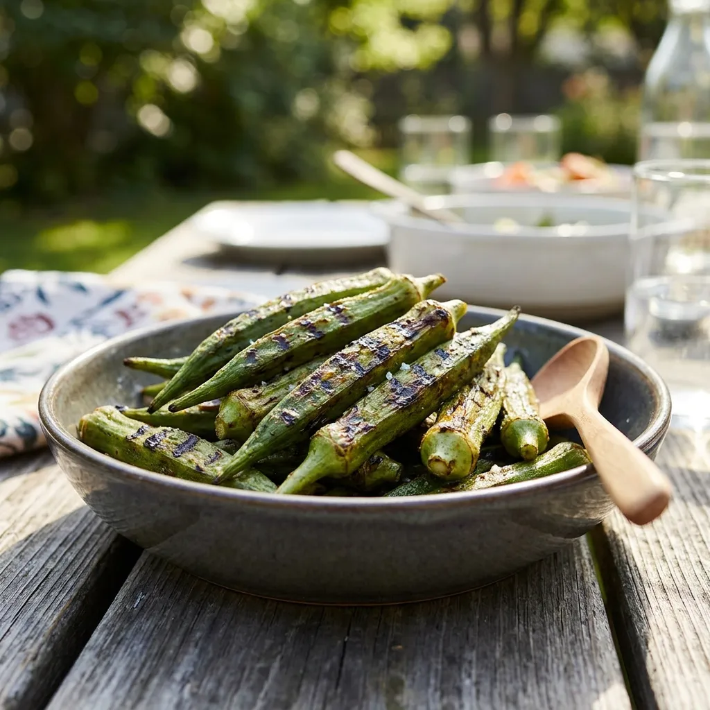 Grilled Okra