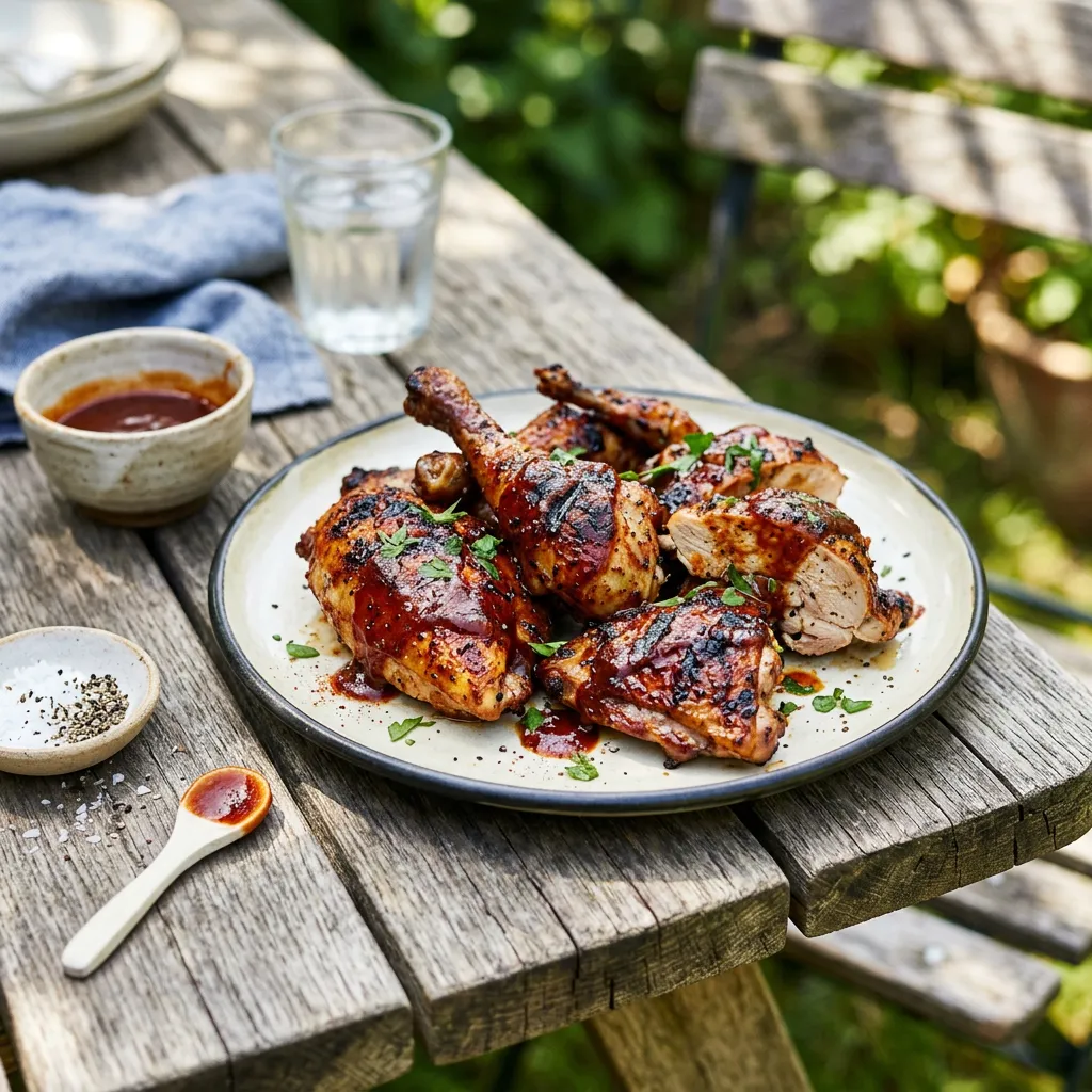 Grilled Pheasant With Barbecue Sauce