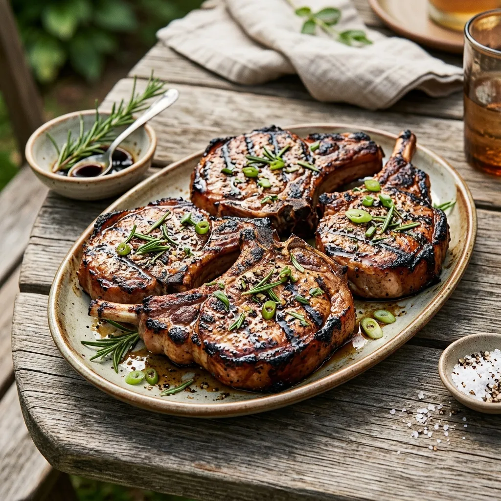 Grilled Pork Chops With Balsamic Marinade
