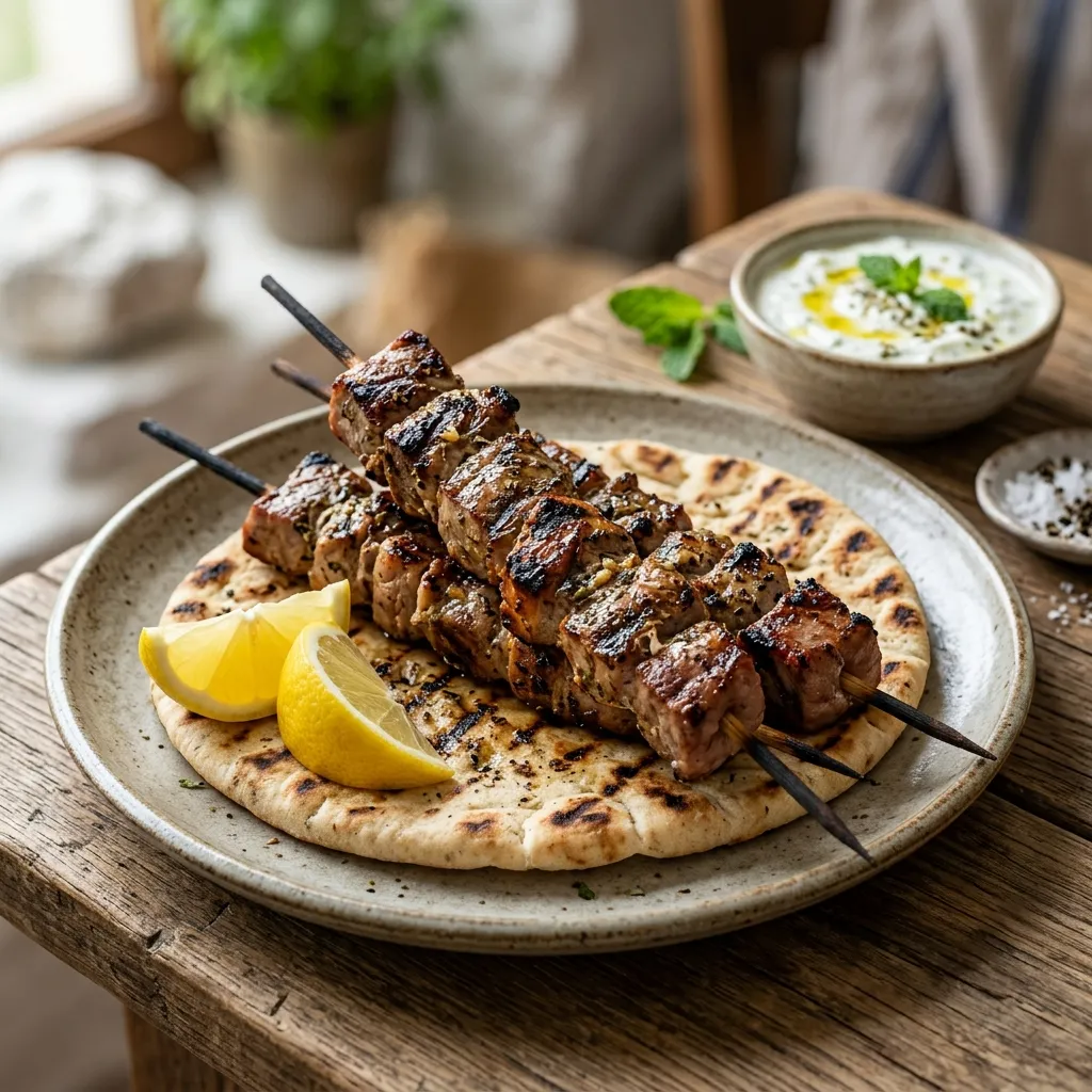 Grilled Pork Souvlaki