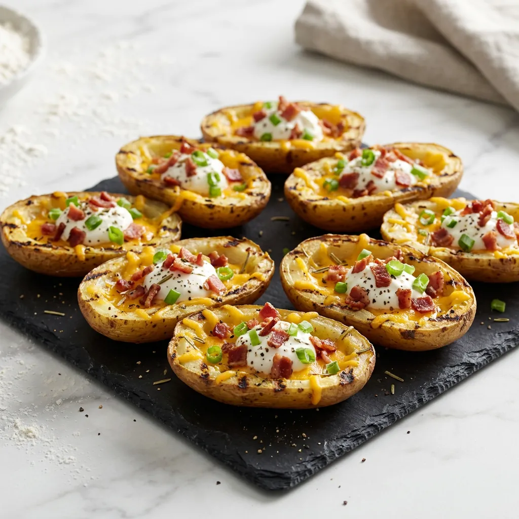 Grilled Potato Skins Recipe