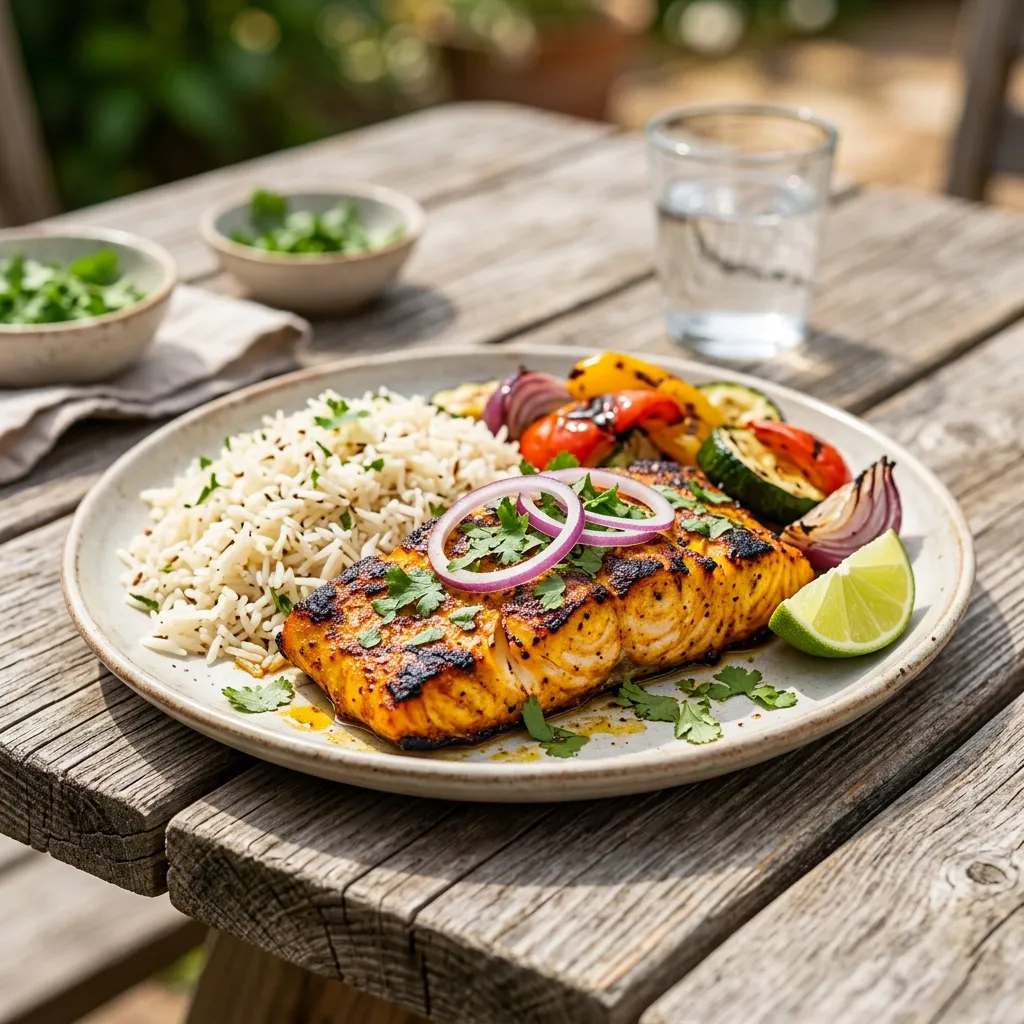 Grilled Tandoori Cod