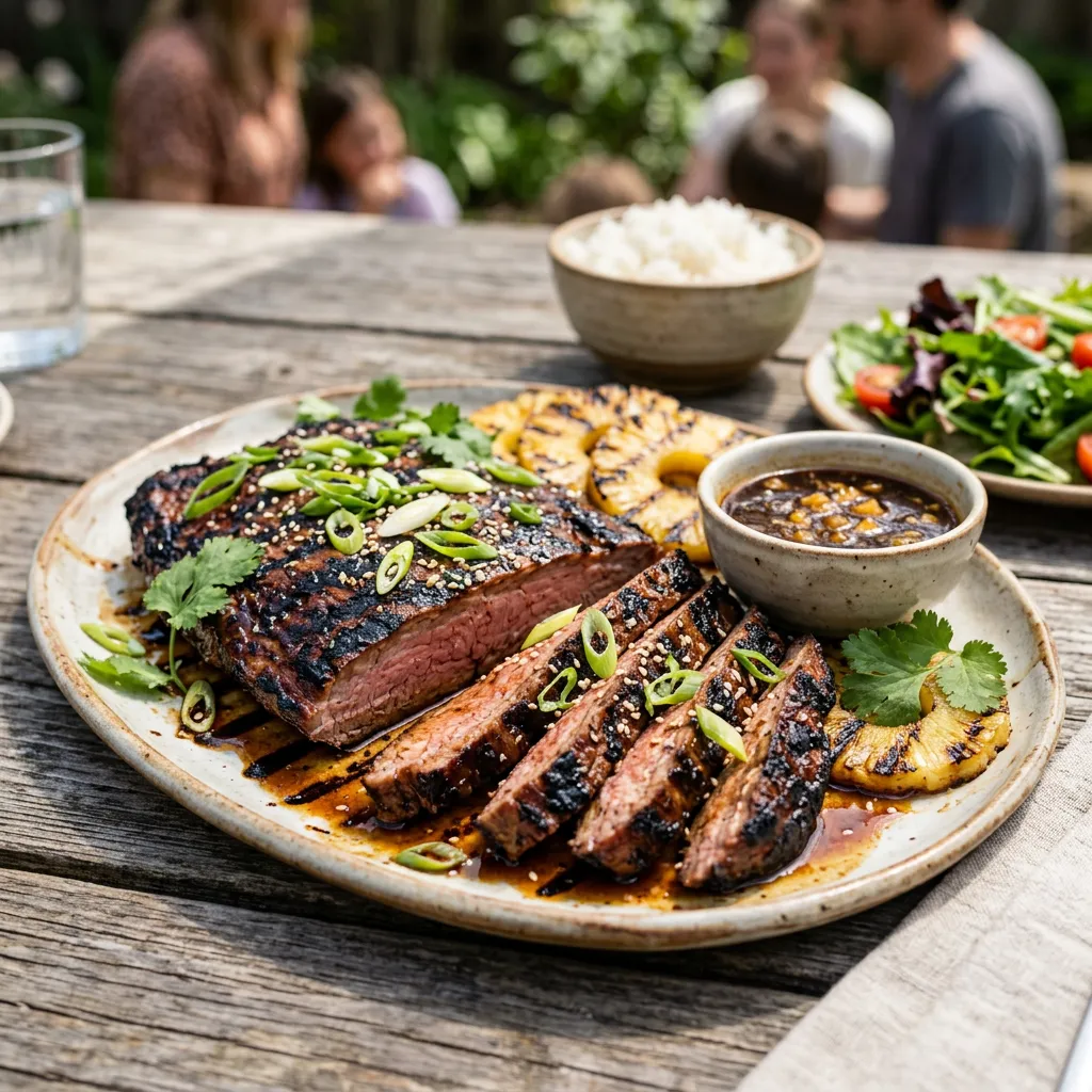 Grilled Teriyaki Flank Steak Recipe