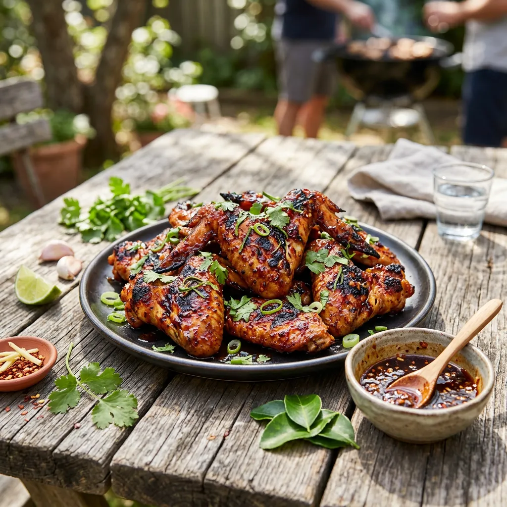 Grilled Thai Chicken Wings Recipe