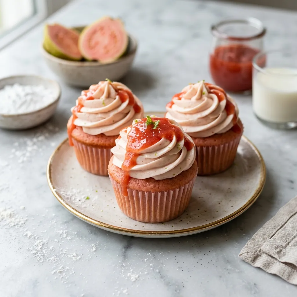 Guava Cream Cheese Cupcakes - Quequito de Guayaba