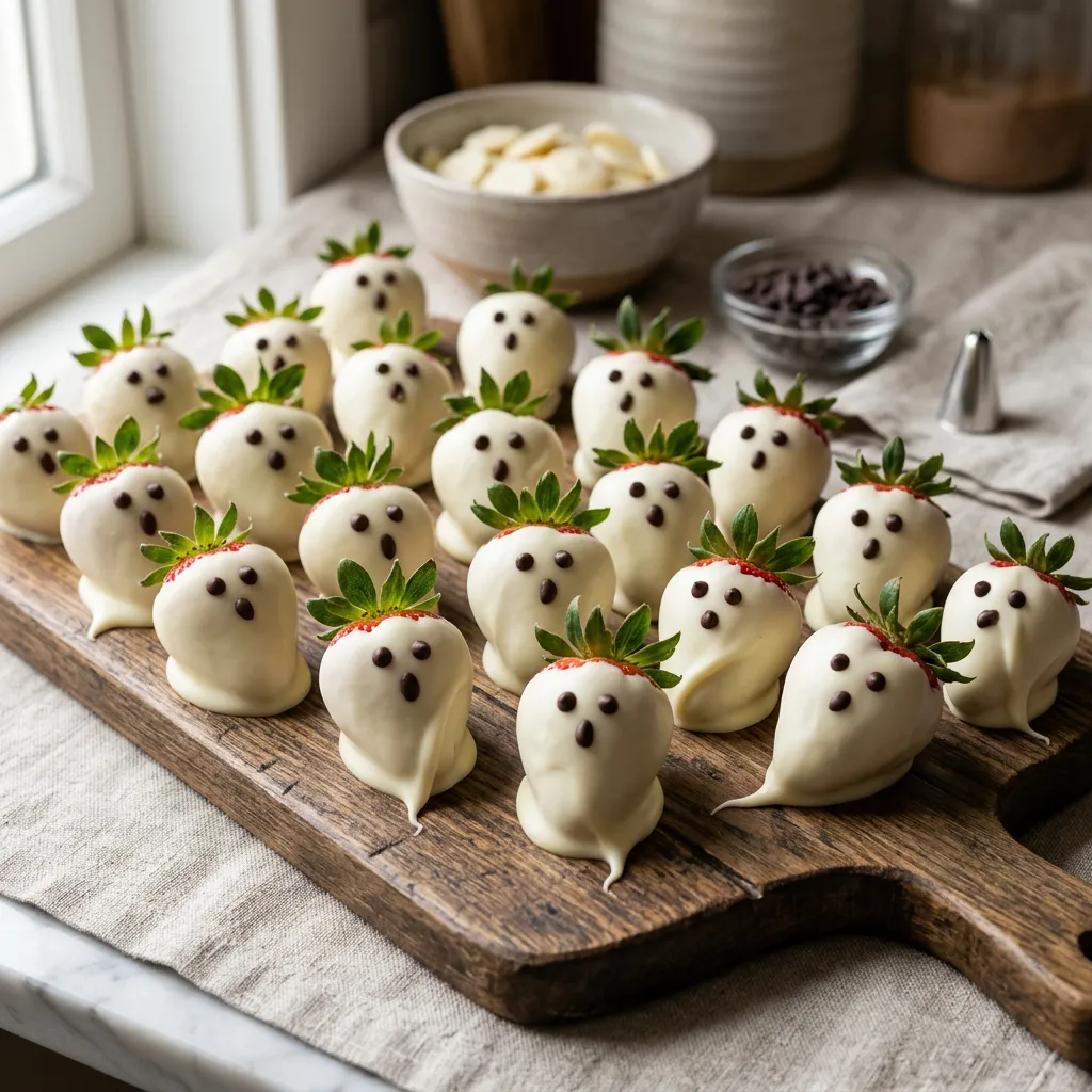 Halloween Ghost Strawberries