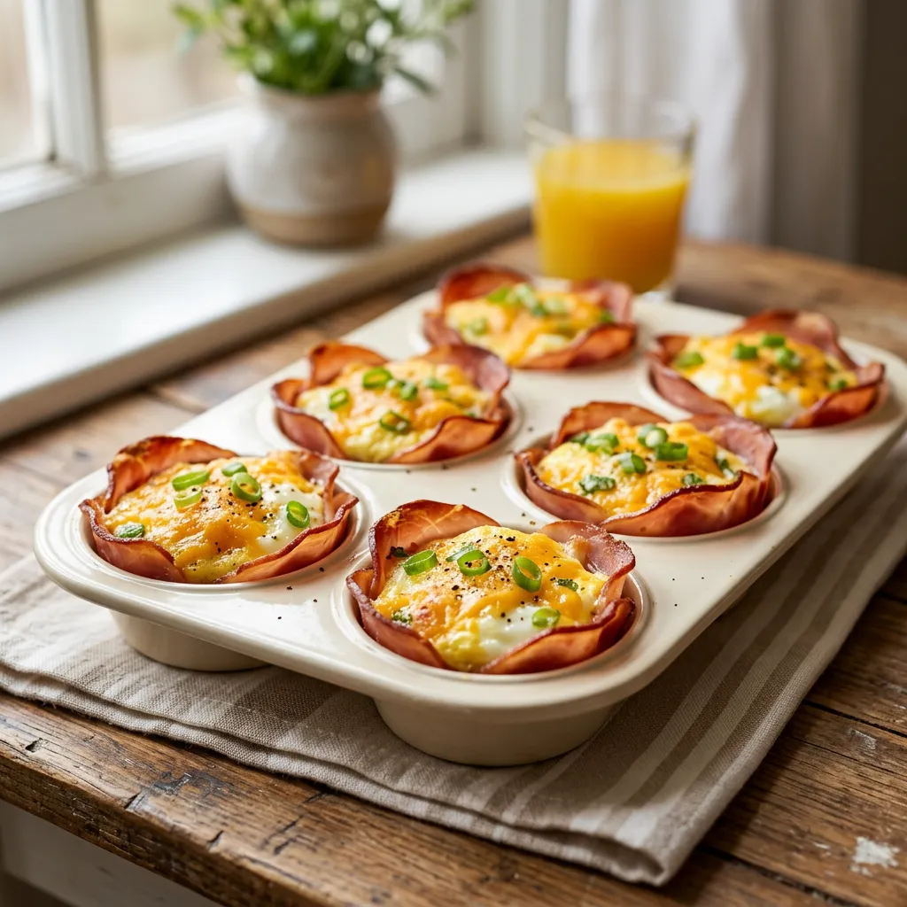 Ham and Egg Breakfast Cups