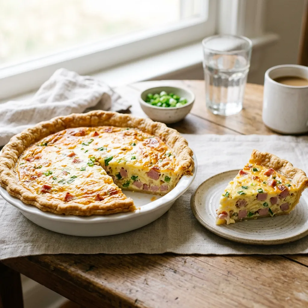 Ham and Swiss Cheese Quiche
