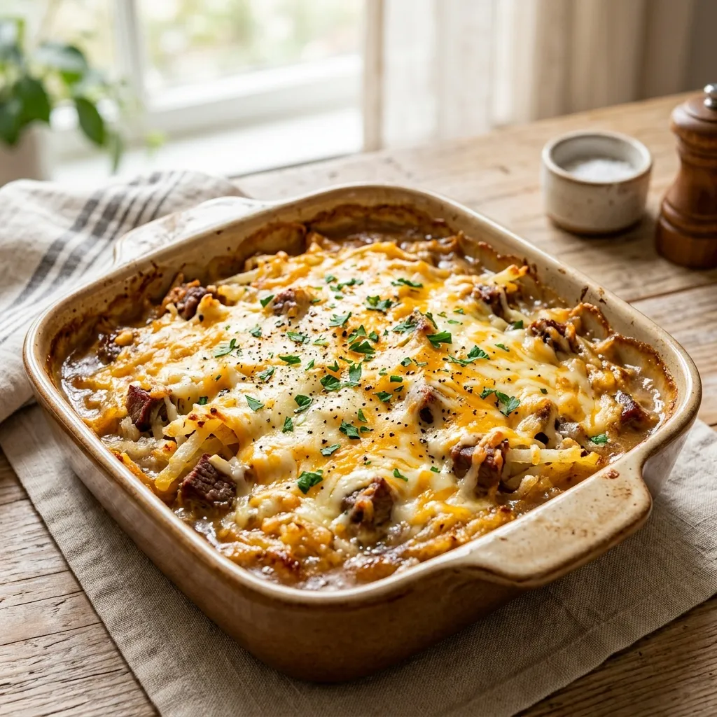 Hash Brown Beef Casserole Recipe