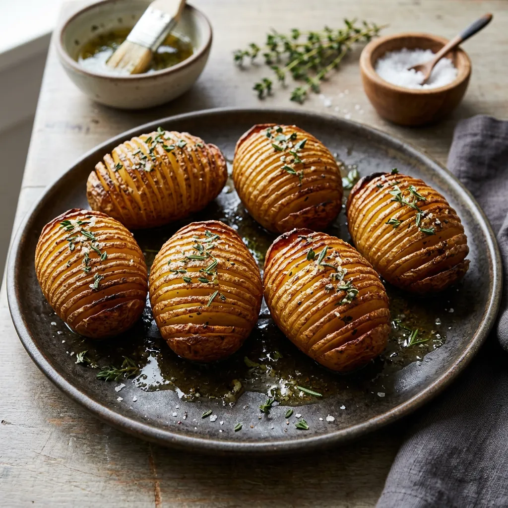 Hasselback Potatoes Are Proof That Baked Potatoes Can Be Cute