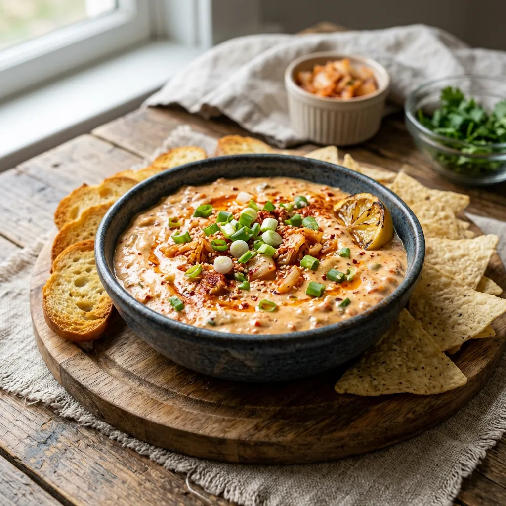Hawaiian Style Cheesy Kimchi Dip Recipe