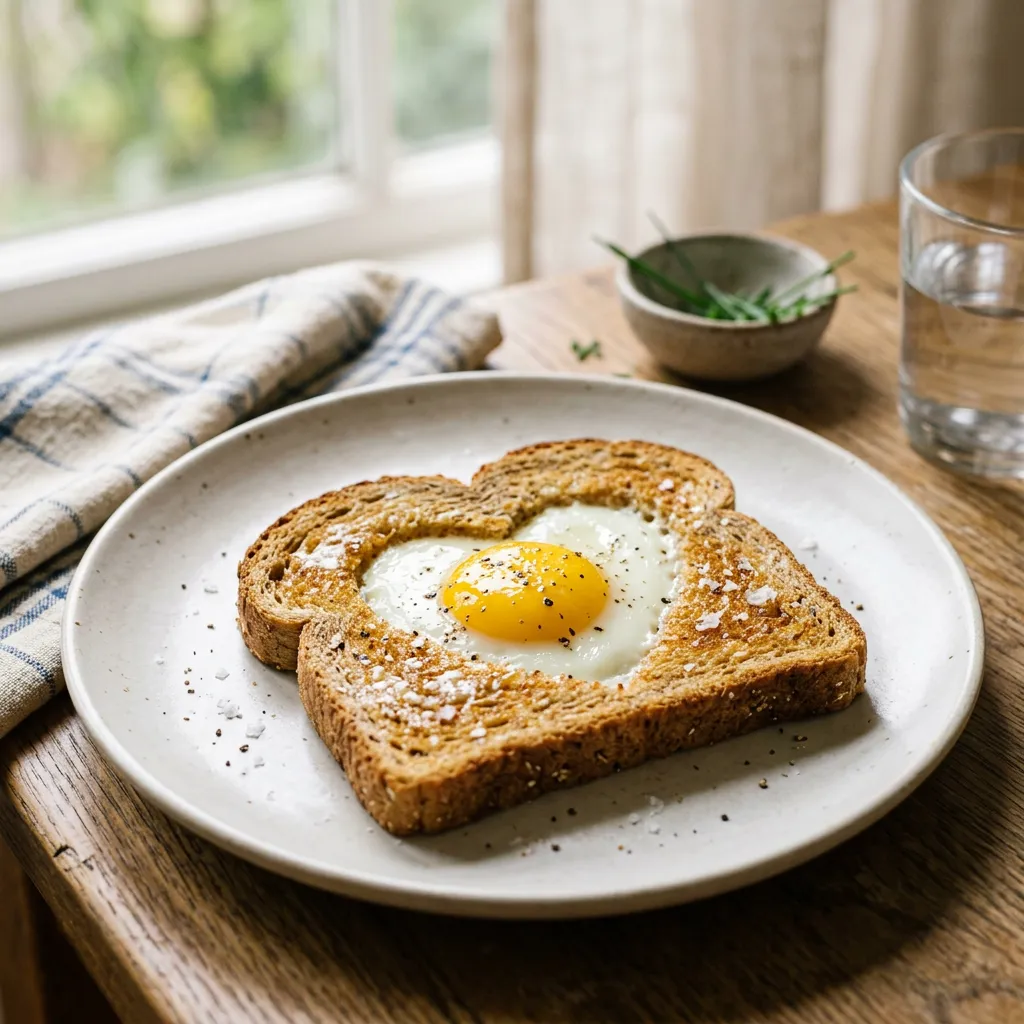 Heart-Shaped Egg-in-a-Hole