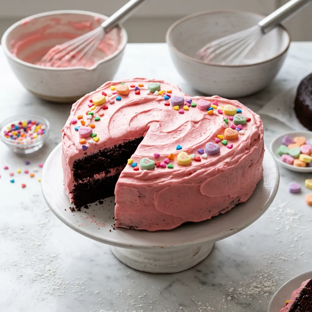 Heart-Shaped Valentine's Day Cake Recipe