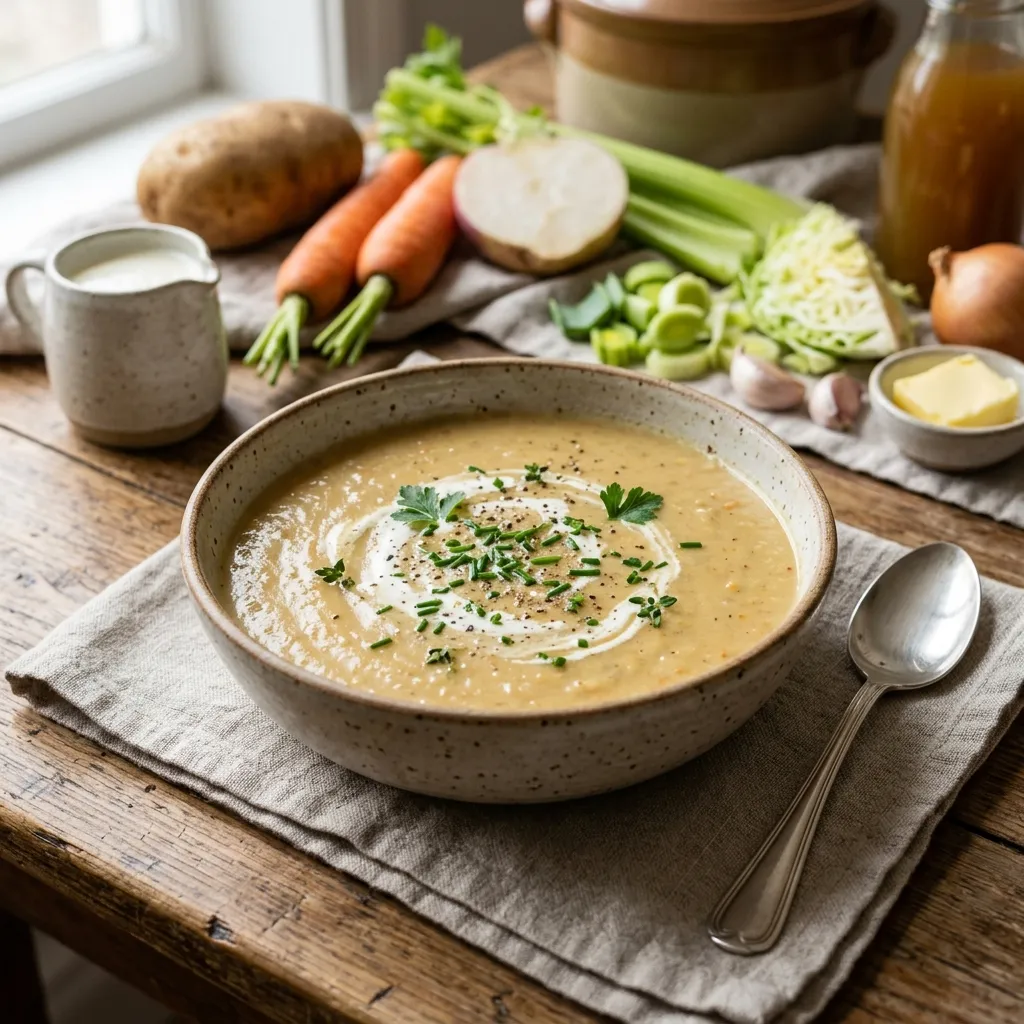 Hearty Cream of Vegetable Soup
