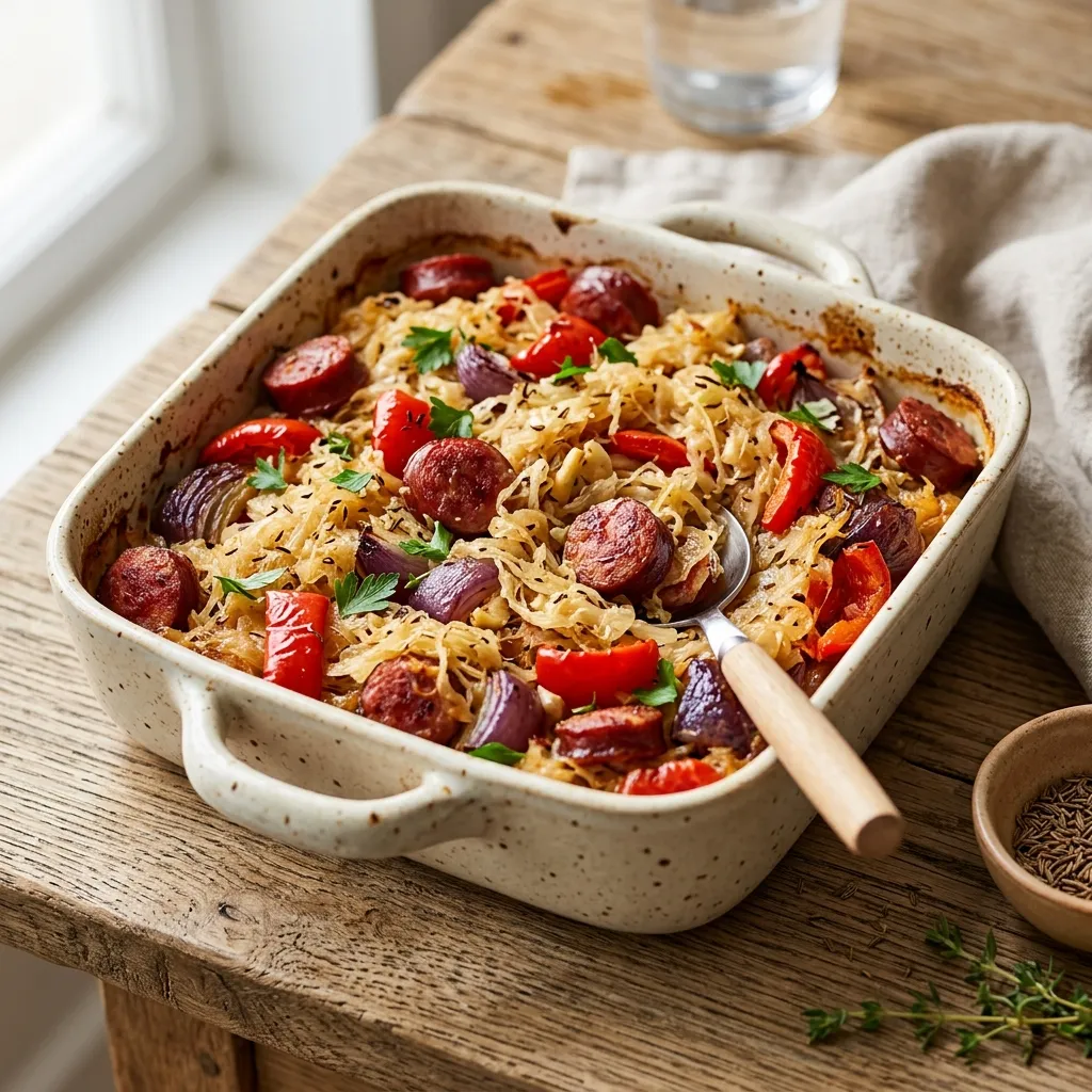 Hearty German Sausage and Sauerkraut