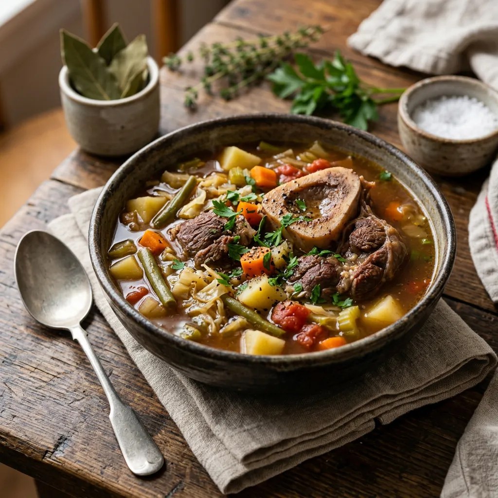 Hearty Old-Fashioned Vegetable Beef Soup