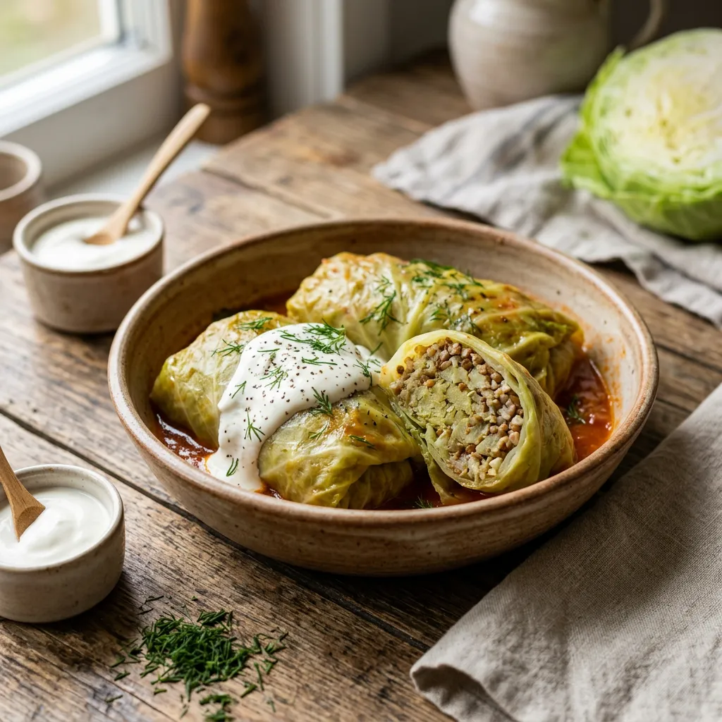 Holubtsi: Ukrainian Stuffed Cabbage