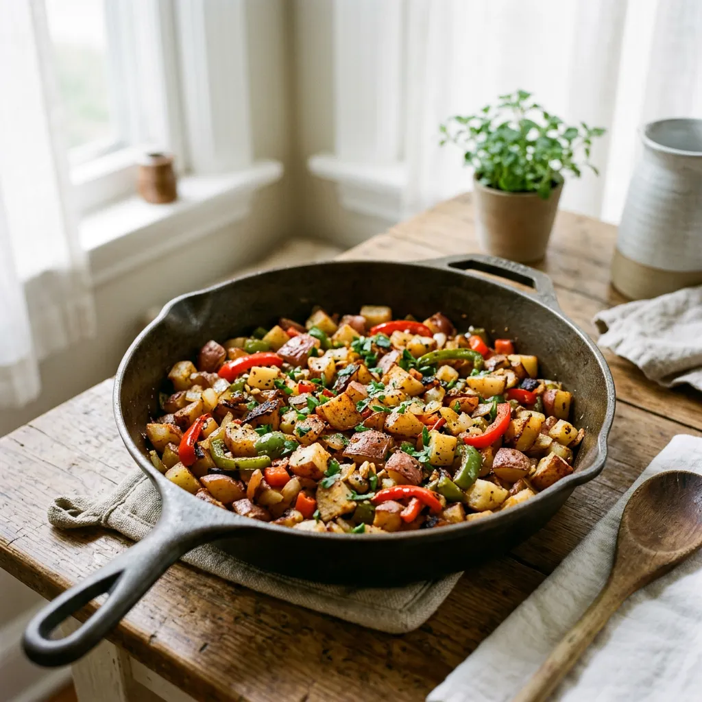 Home Fries Made With Red Potatoes