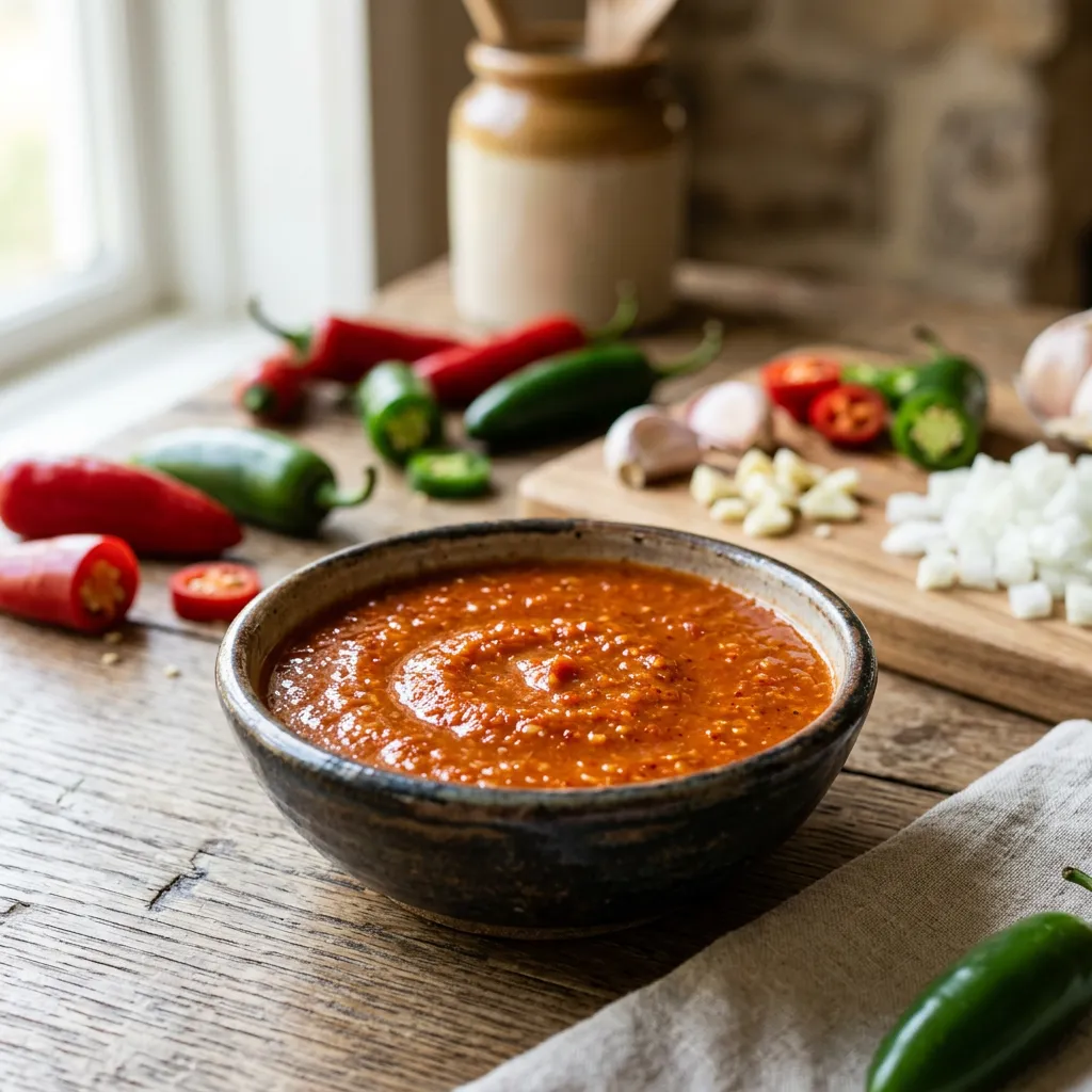 Homemade Bottled Mexican Hot Sauce