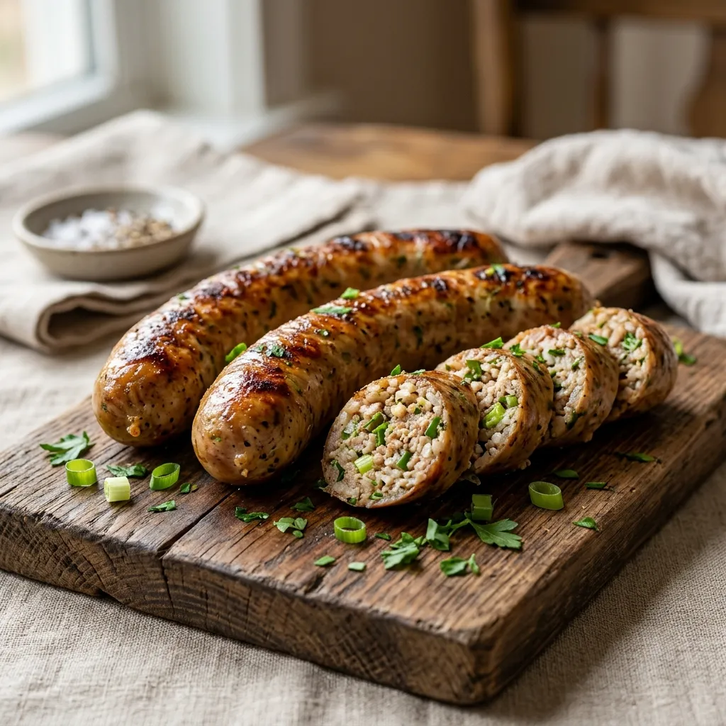 Homemade Cajun Boudin Sausage