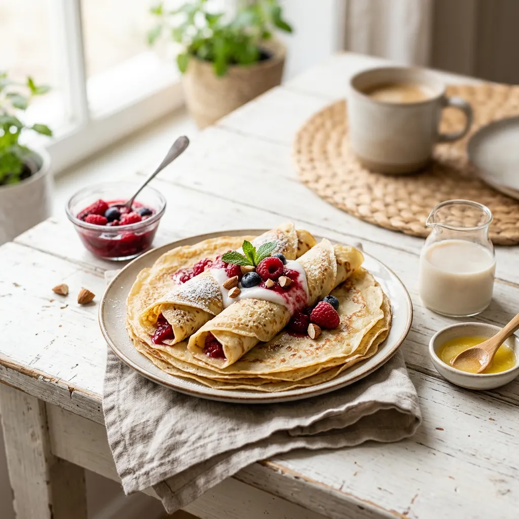 Homemade Crepes (Dairy or Pareve)