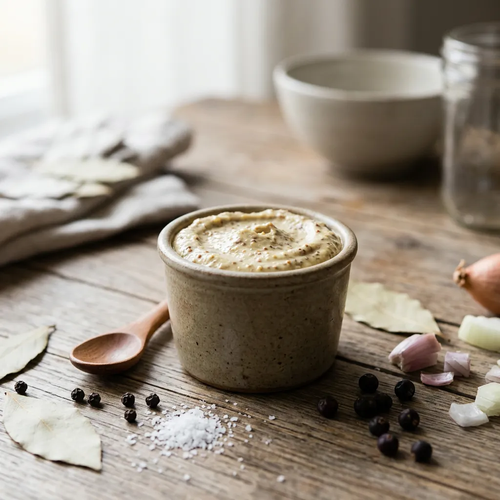 Homemade Dijon-Style Mustard Recipe with Juniper Berries