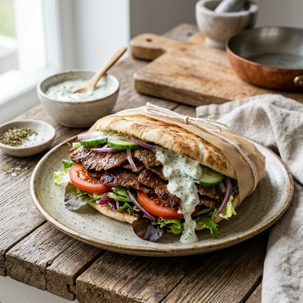 Homemade Doner Kebab
