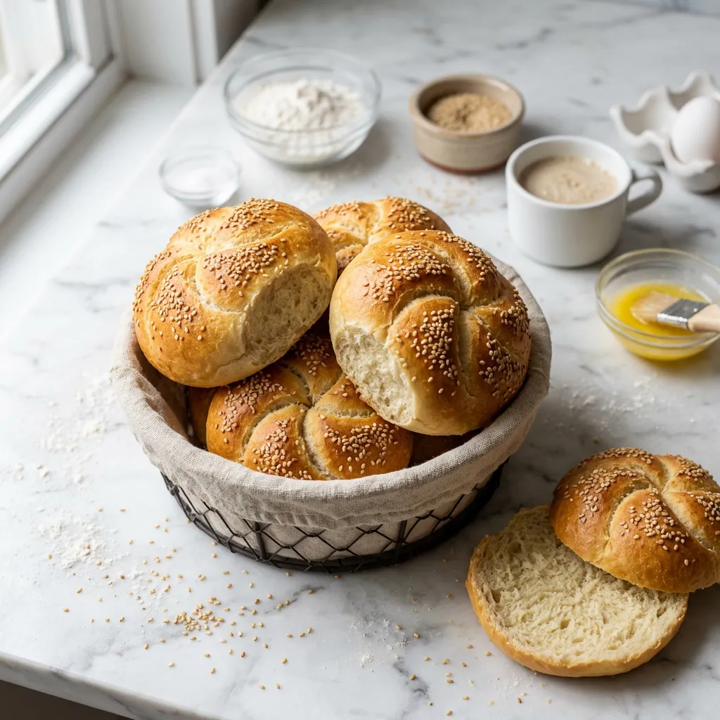 Homemade Kaiser Rolls Recipe