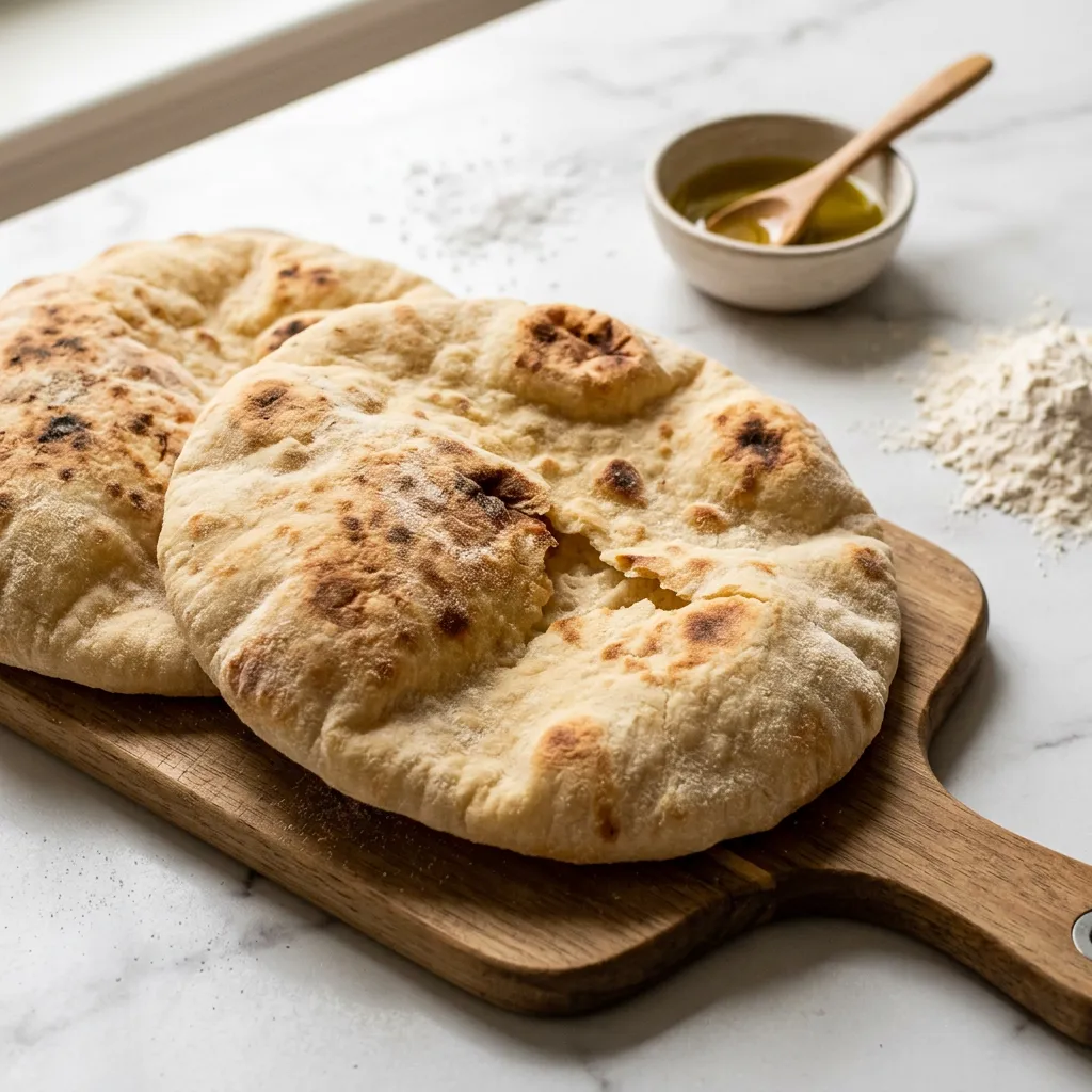 Homemade Laffa Bread
