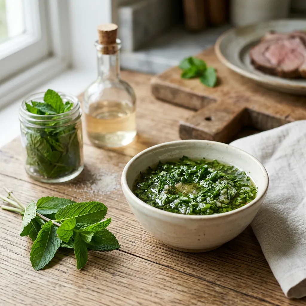Homemade Mint Sauce