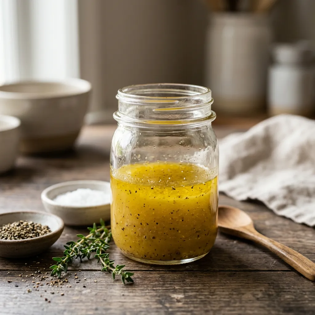Homemade Oil and Vinegar Salad Dressing Recipe